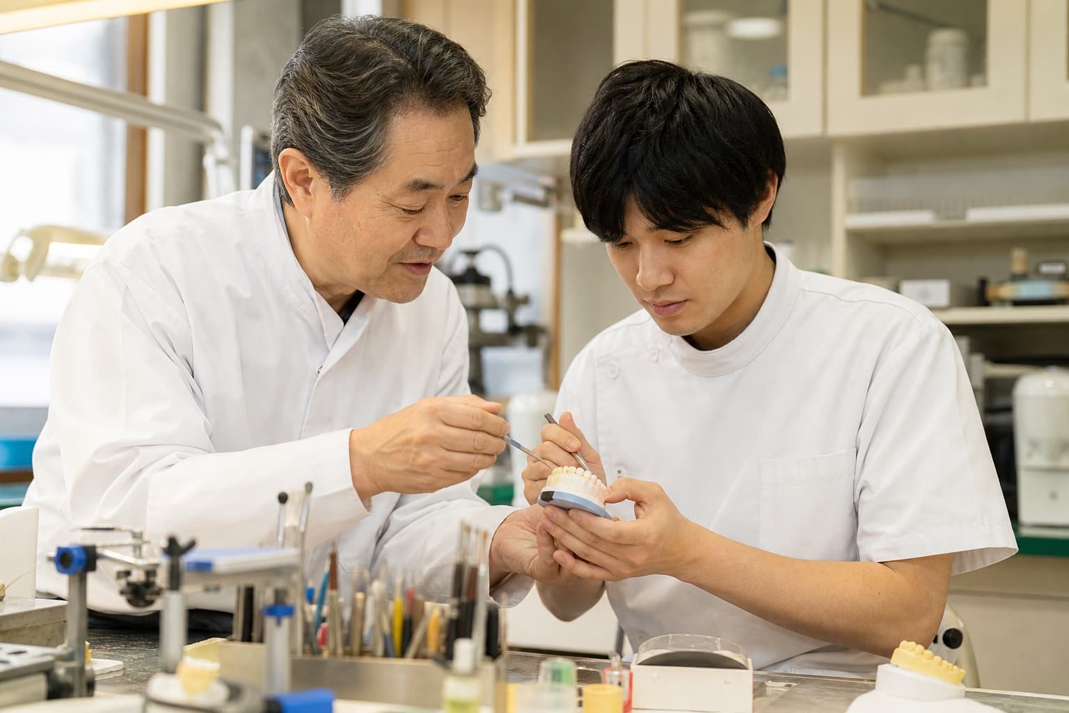 次世代の歯科技工士を育てる歯科医療現場のイメージ