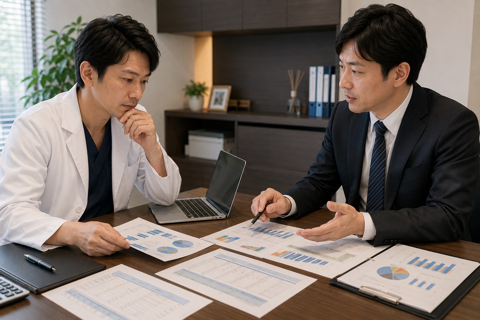 開業医の法人化と節税のイメージ