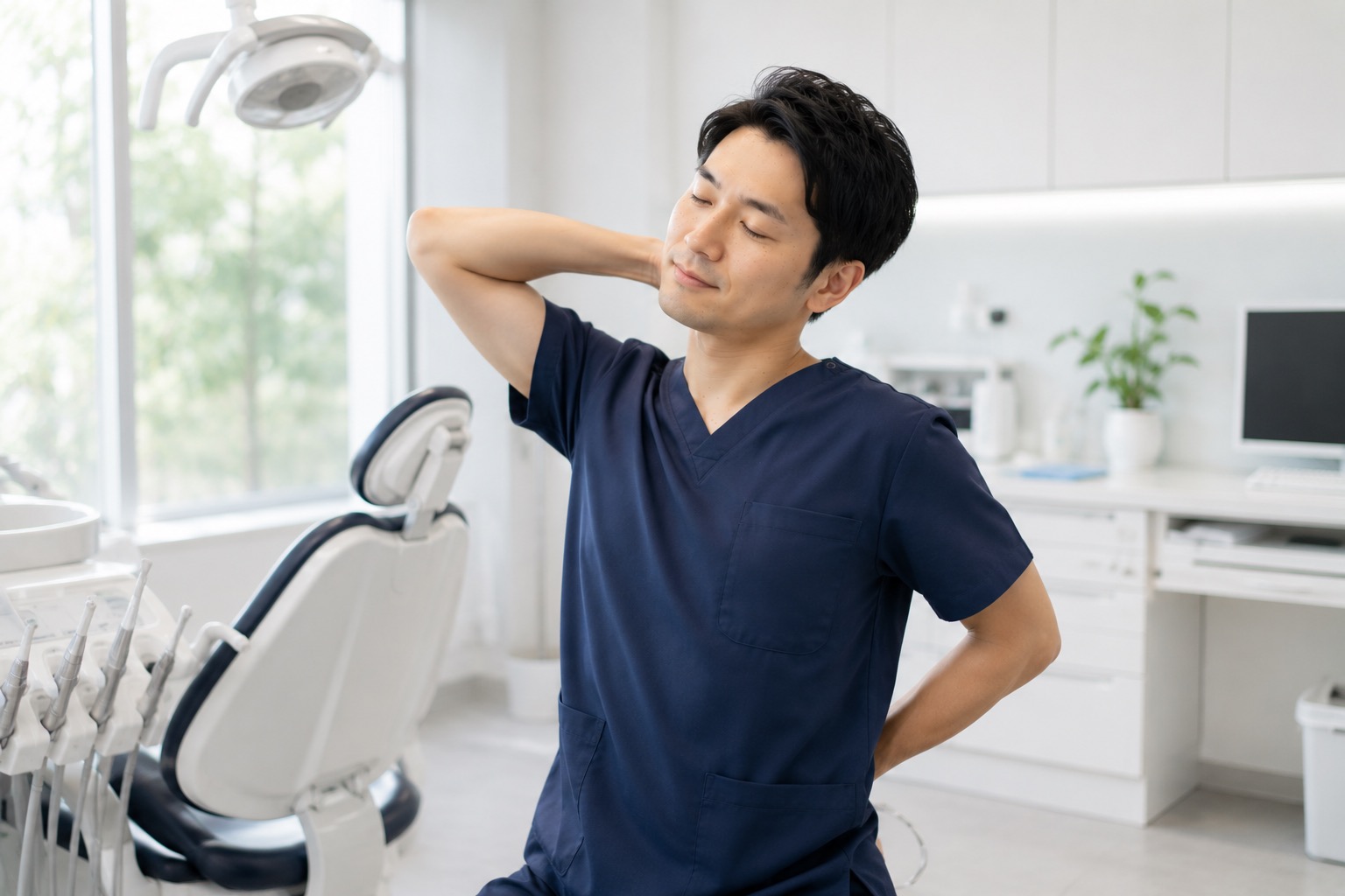 歯科医師の身体ケアのイメージ