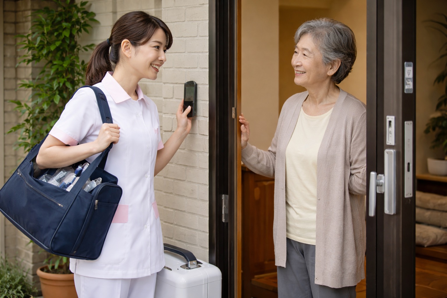 超高齢社会と訪問歯科のイメージ