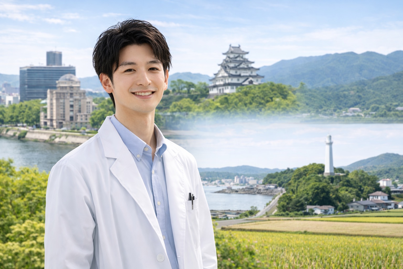 広島県の主要エリアの地図