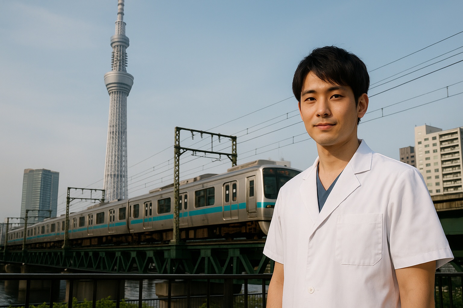 東京都内の通勤風景