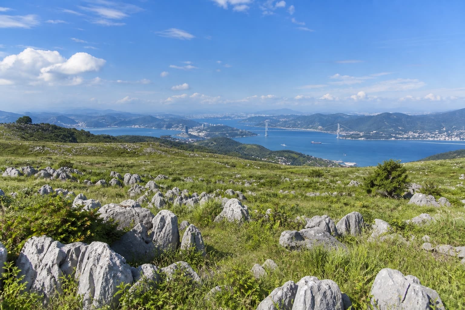 山口県の主要エリアの地図