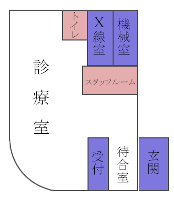 医療法人社団江森会 平田歯科医院 医院平面図