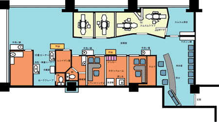 上本町ヒルズ歯科クリニック平面図