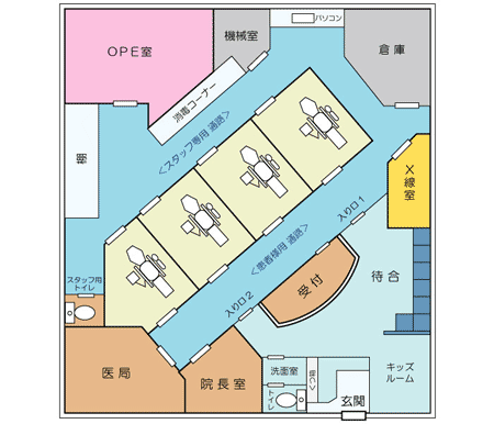 中尾歯科クリニック平面図