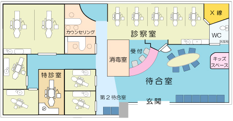 医療法人社団青葉会 かさはら歯科医院平面図