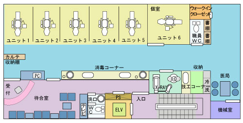 医療法人社団　翔舞会　エムズ歯科クリニック東中野平面図